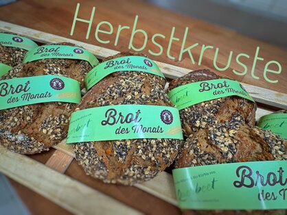 Die Herbstkruste ist im Oktober das Brot des Monats!